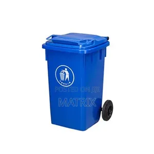 Outdoor Plastic Waste Bin, 100 Litre