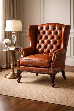 Sofas/Victoria Leather Winged Sofa Couches in Any Colour 600,000/-