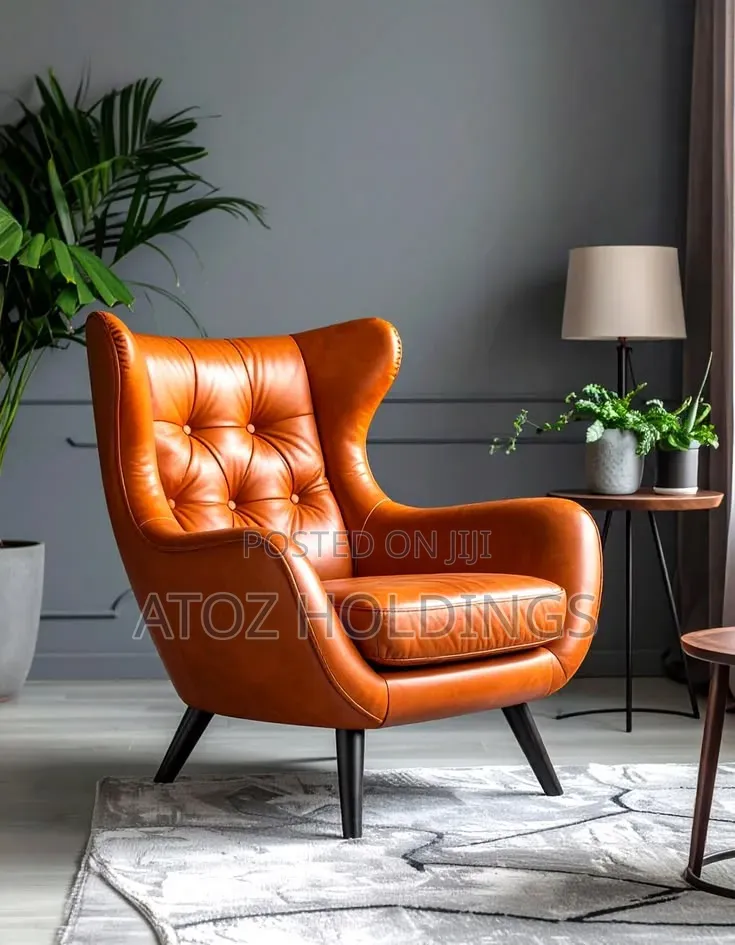 Sofas/Victoria Leather Winged Sofa Couches in Any Colour 600,000/-