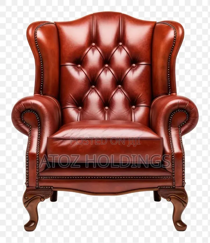 Sofas/Victoria Leather Winged Sofa Couches in Any Colour 600,000/-