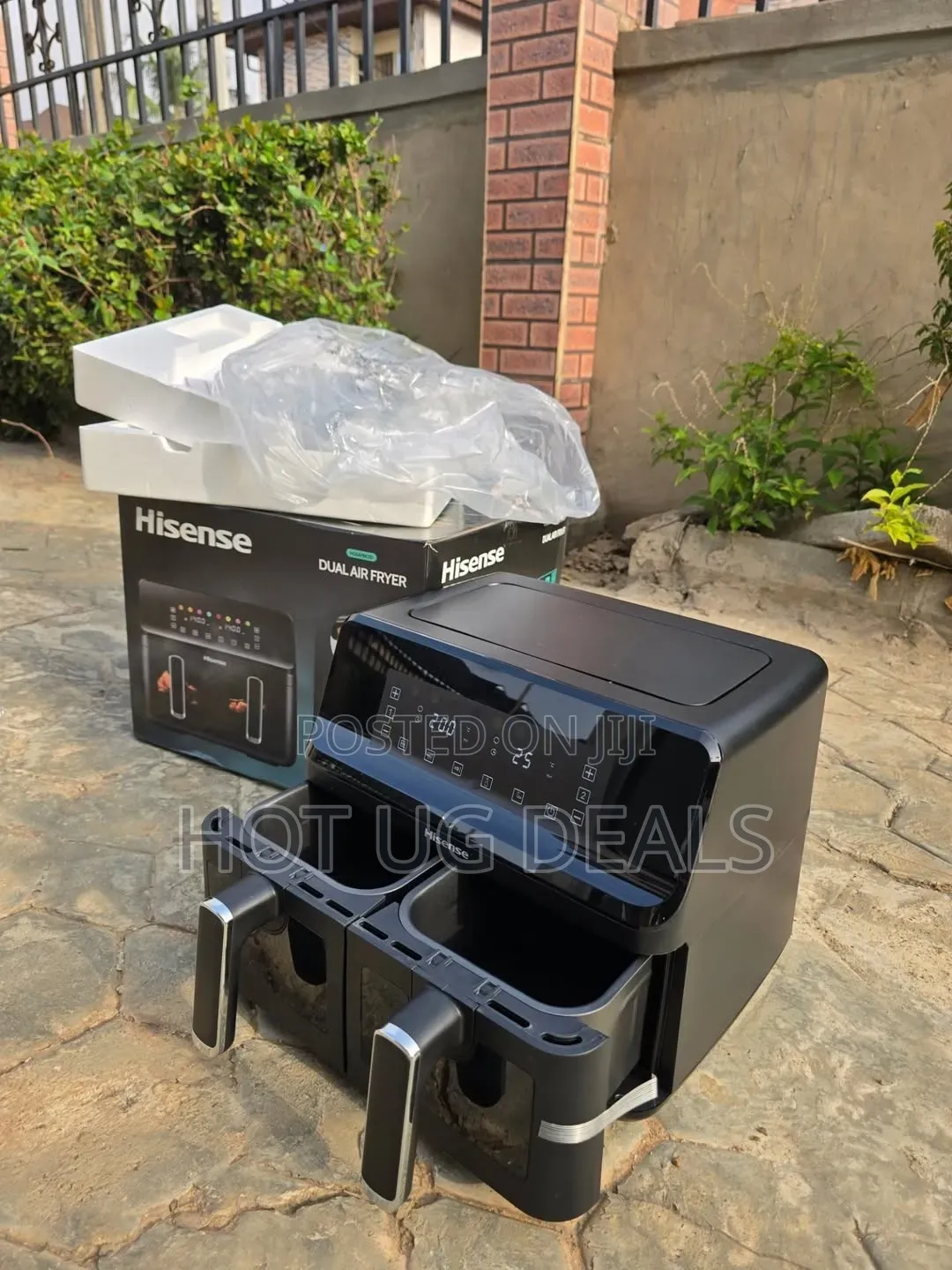 Hisense 8.6 Liters / 8.6L Dual Airfryer / Air Fryer - Black