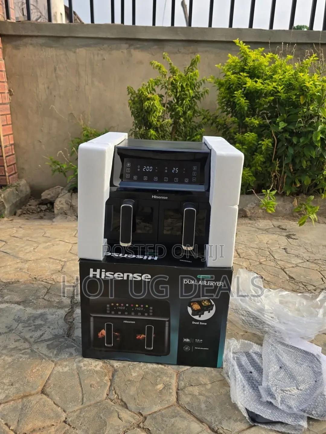 Hisense 8.6 Liters / 8.6L Dual Airfryer / Air Fryer - Black