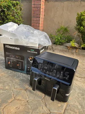 Hisense 8.6 Liters / 8.6L Dual Airfryer / Air Fryer - Black