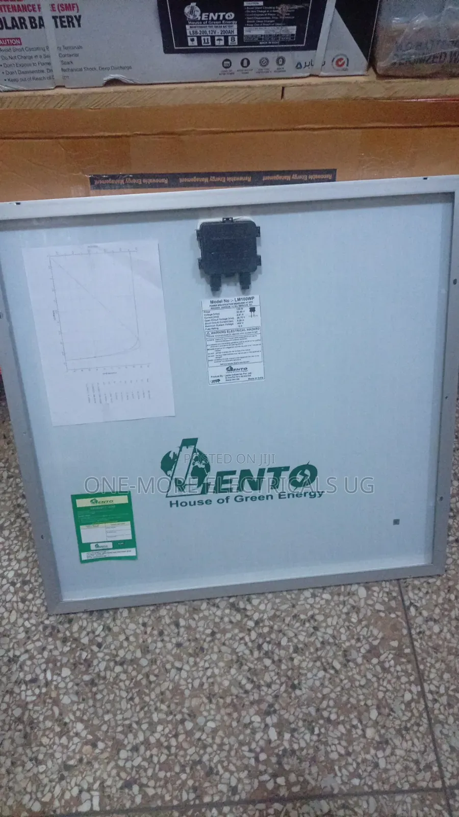 100w Solar Panels Indian Made Mono Crystalline.