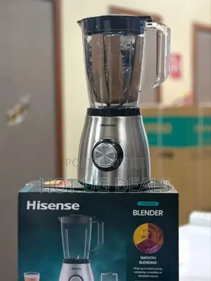 Hisense 1.5L 2-in-1 Blender Grinder (500W) – Stainless Steel Finish