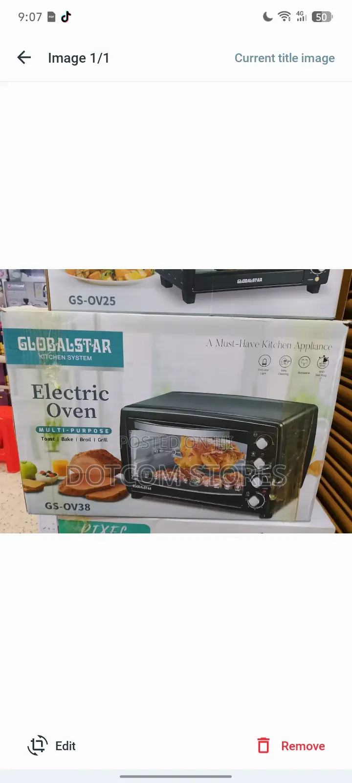 Globalstar 38-Liter Electric Oven