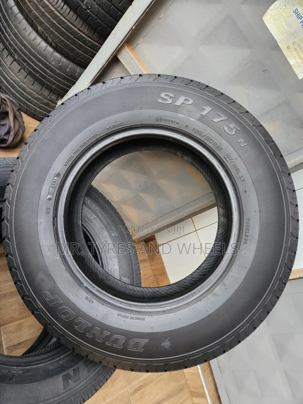 195 80 R15 Dunlop Sp 175n It Is a New Tire 4rm Japan, 5years Warranty