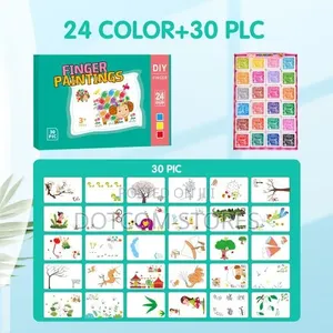 STY 24 Colors Children's Finger Paint Kids Finger Drawing Set