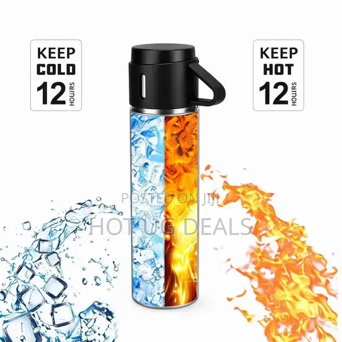 500ml Stainless Steel Vacuum Insulated Thermos Bottle With Cup