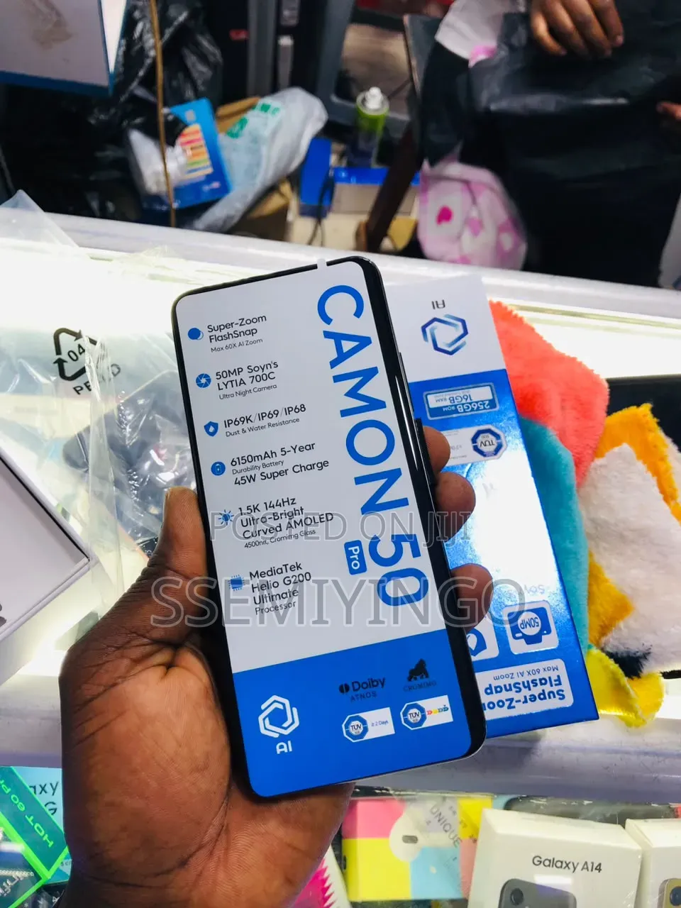 New Tecno Camon 50 Pro 256 GB Black