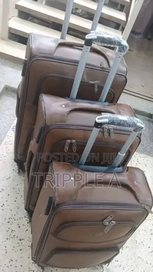 3 in 1 Leather Suitcase Set