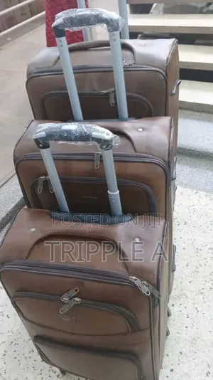 3 in 1 Leather Suitcase Set
