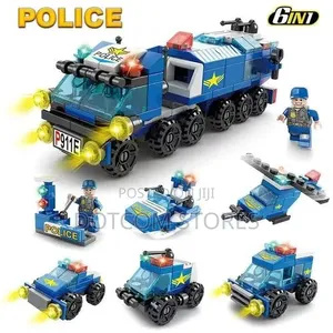 147pcs 6 in 1 Building Engineering Vehicle Building Block Toys