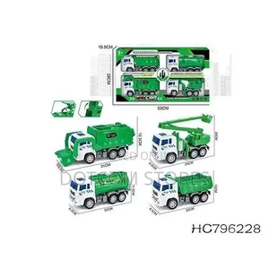 A Set of Small Toy Trucks for Kids
