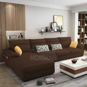 L Shaped Sofa Brown
