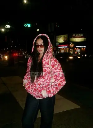 BAPE Shark Full Zip Hoodie Pink.