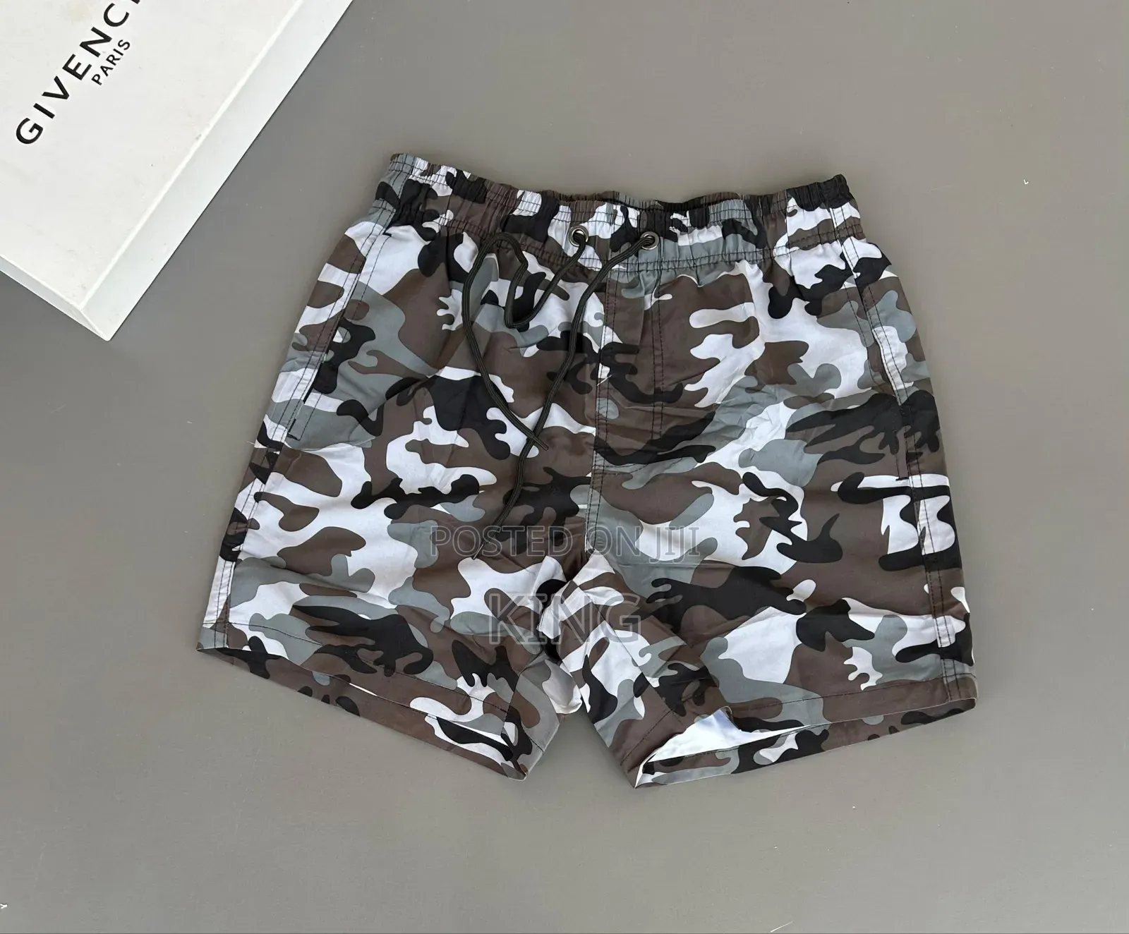 Pearls Drawstring Swim Shorts