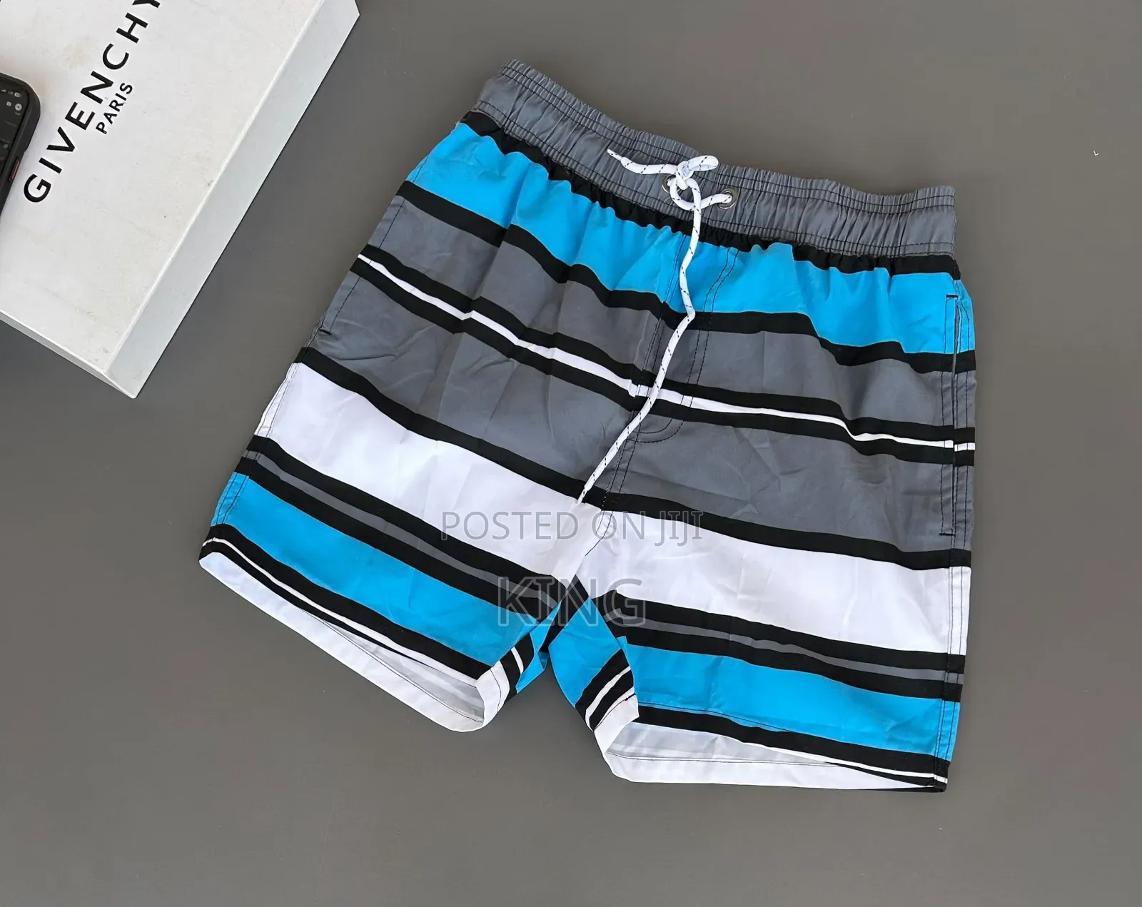 Pearls Drawstring Swim Shorts