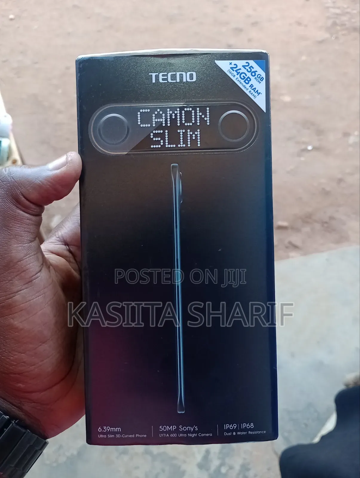 New Tecno Camon Slim 256 GB Black