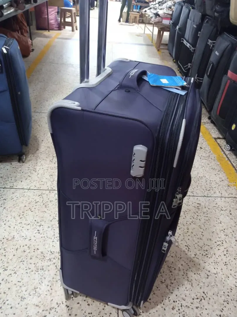 Deep-Blue KZNGS Fabric Travel Suitcase