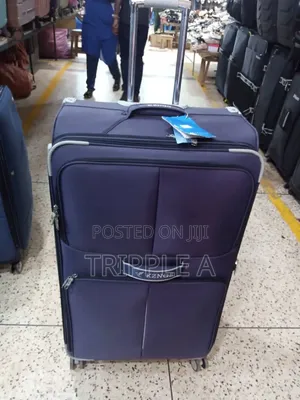 Deep-Blue KZNGS Fabric Travel Suitcase