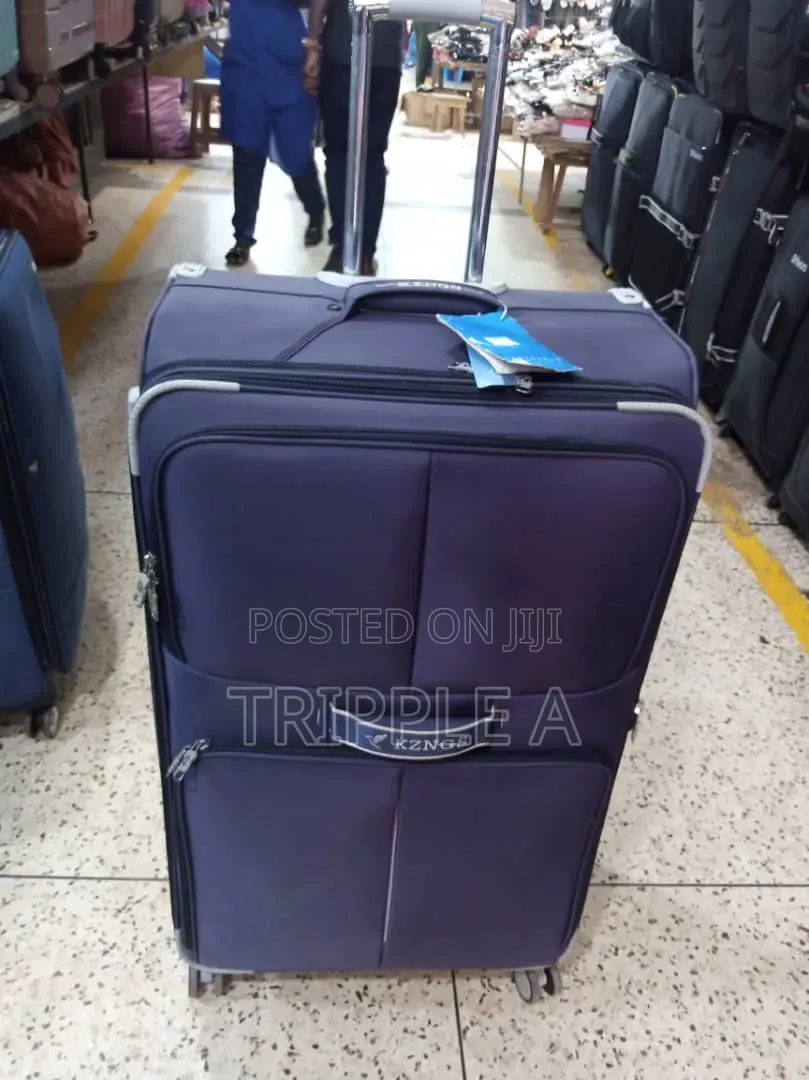 Deep-Blue KZNGS Fabric Travel Suitcase