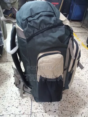 Khaki Outdoor Hiking Camping Backpack Bag