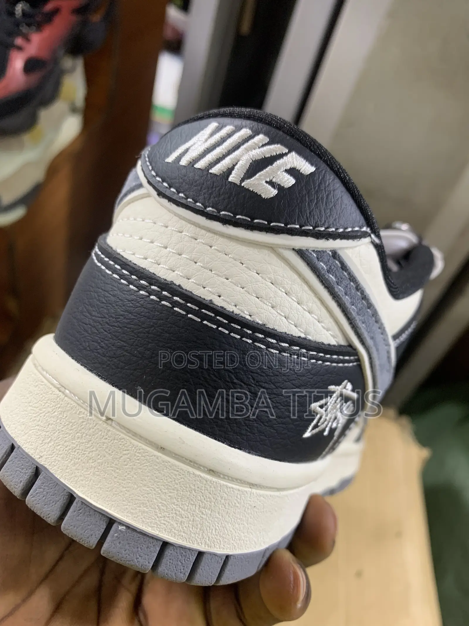 Air Jordan 1 Joe 1 Stussy Joint Beige and Black Stitching