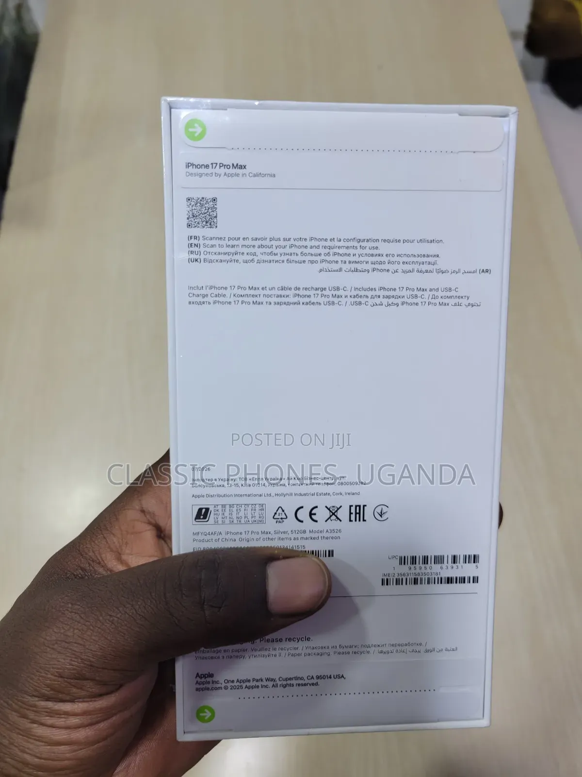 New Apple iPhone 16 Pro Max 256 GB Silver