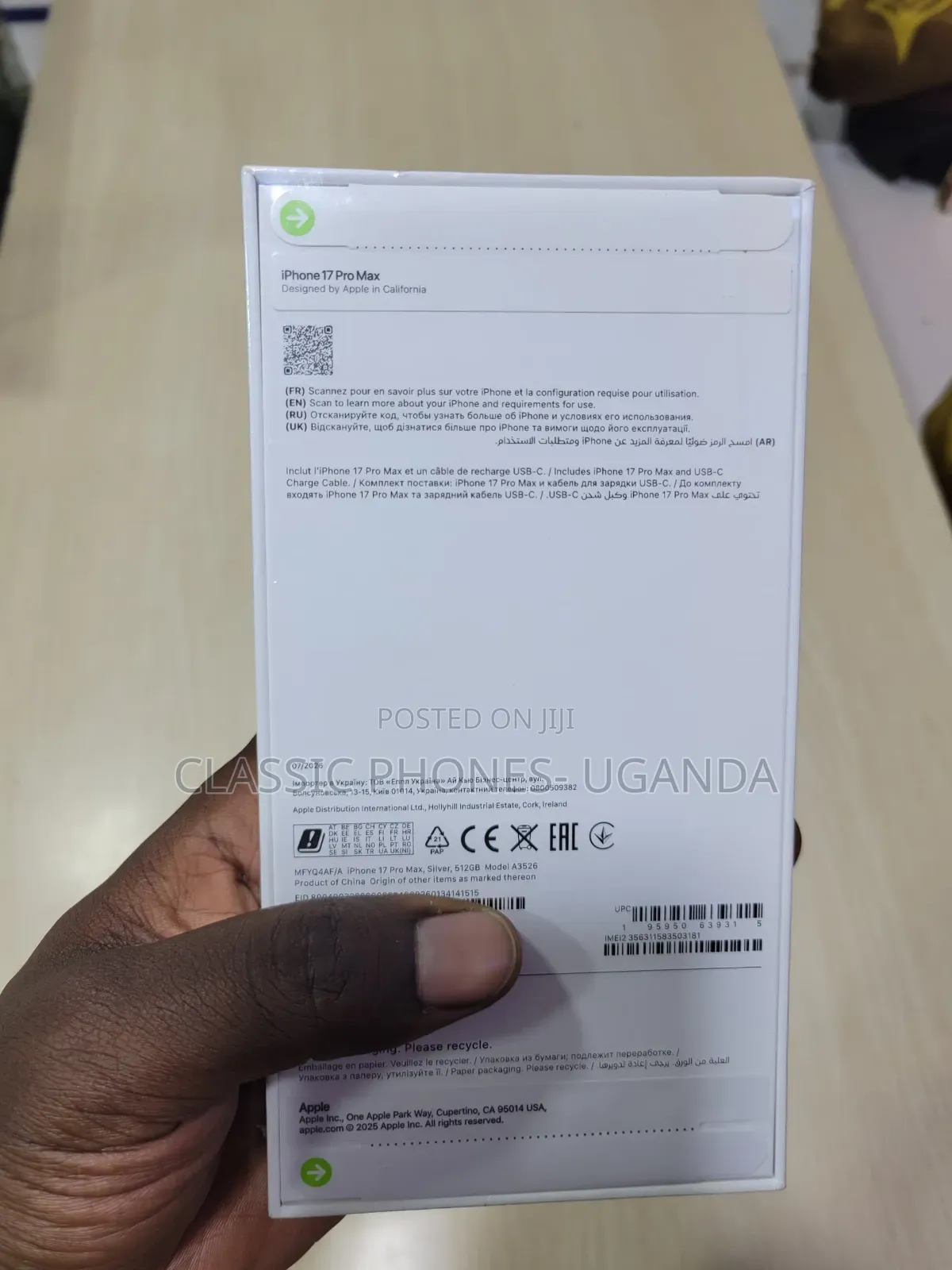 New Apple iPhone 16 Pro Max 256 GB Silver