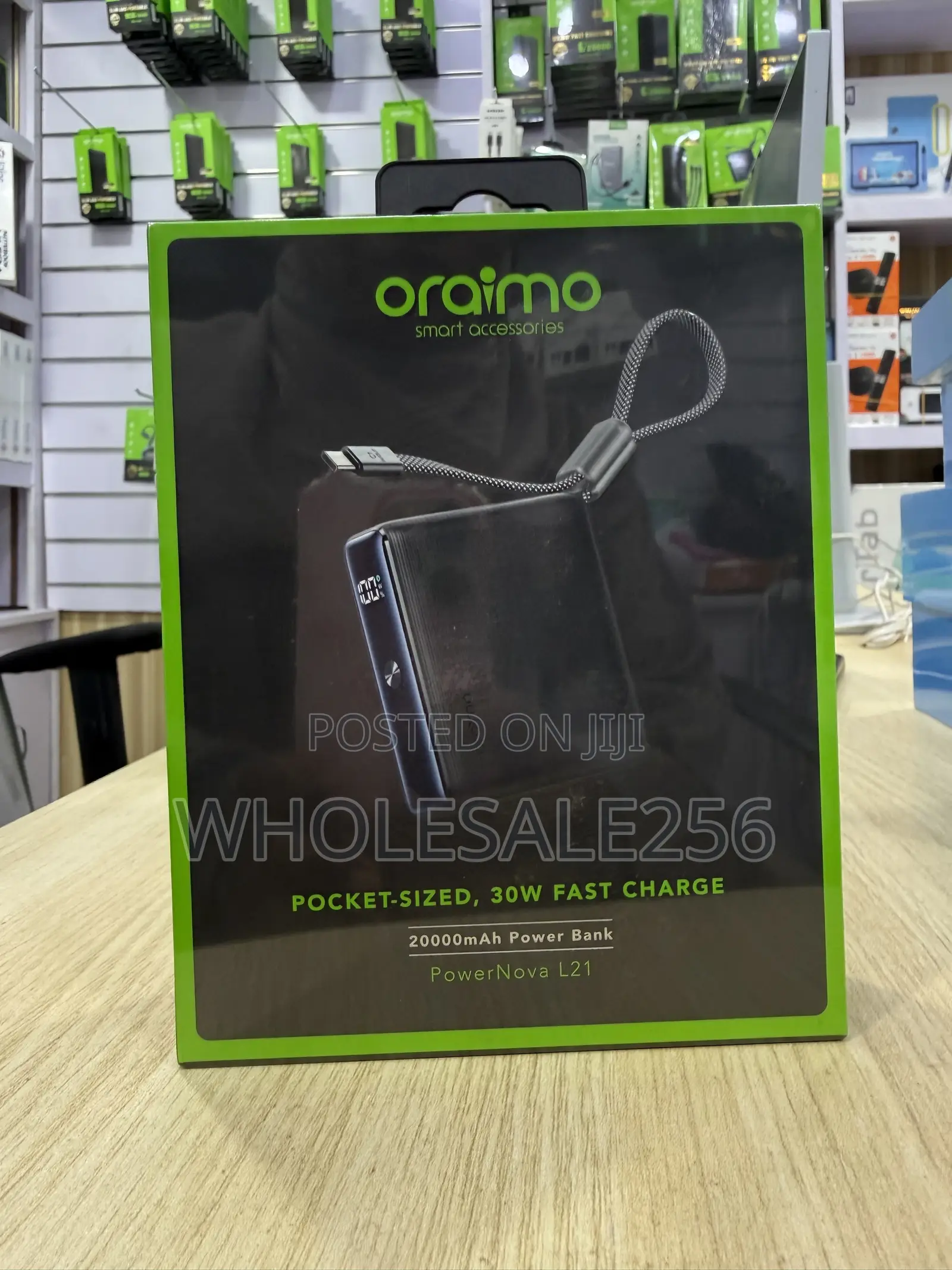 Oraimo PowerNova L21 PowerBank 20000mAh With 30W FastCharger, Portable
