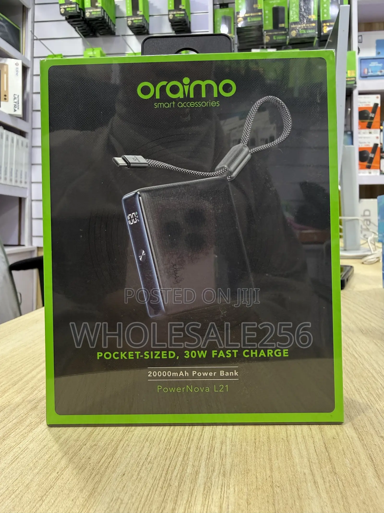 Oraimo PowerNova L21 PowerBank 20000mAh With 30W FastCharger, Portable