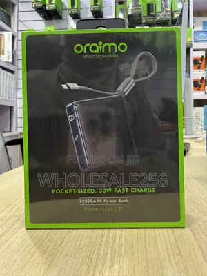 Oraimo PowerNova L21 PowerBank 20000mAh With 30W FastCharger, Portable