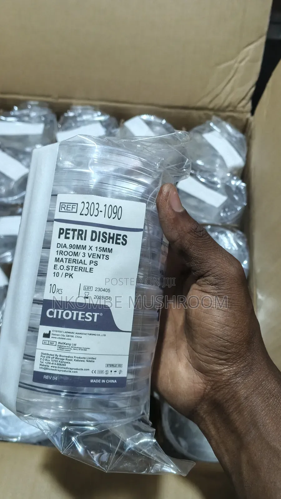 Sterile 90mm Petri Dishes – Pack of 10
