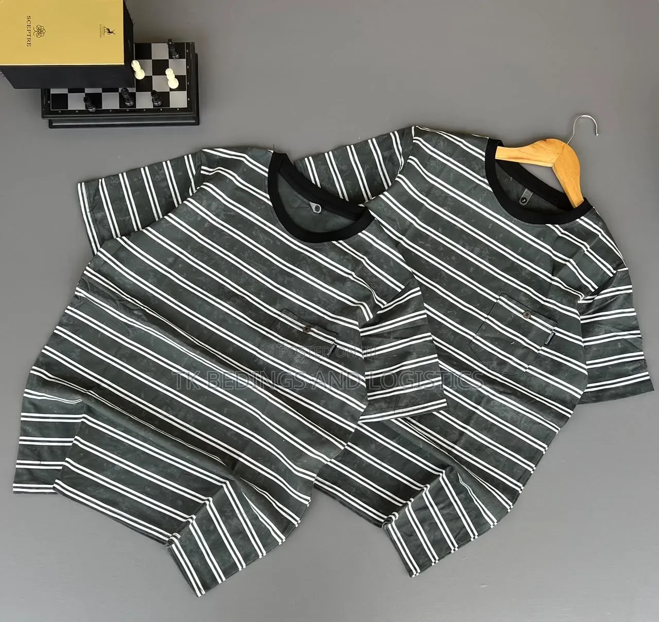 Vintage Striped Pocket Tee