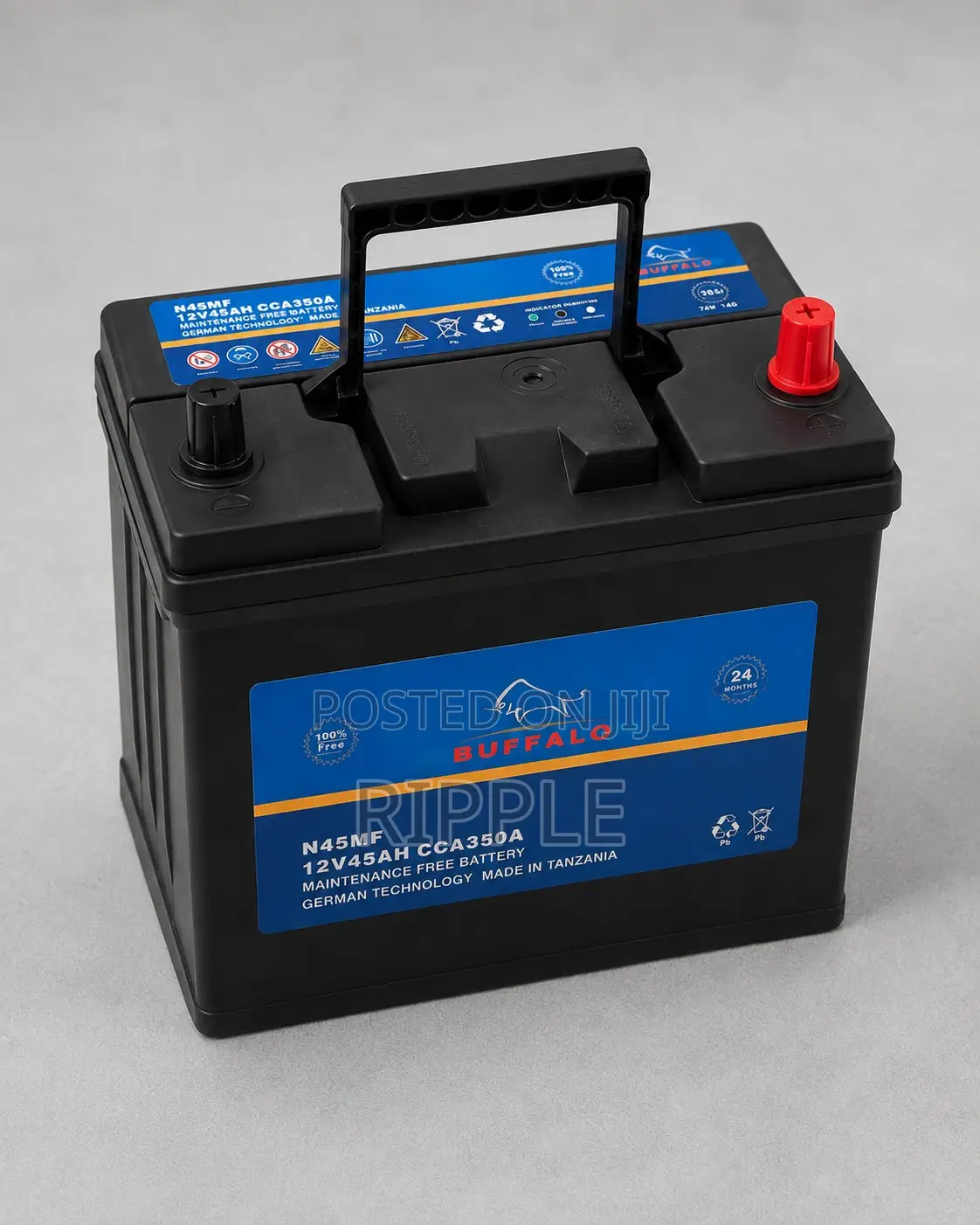 45Ah Buffalo N45 360CCA Maintenance Free Car Battery 12V