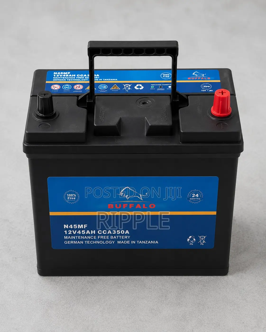 45Ah Buffalo N45 360CCA Maintenance Free Car Battery 12V