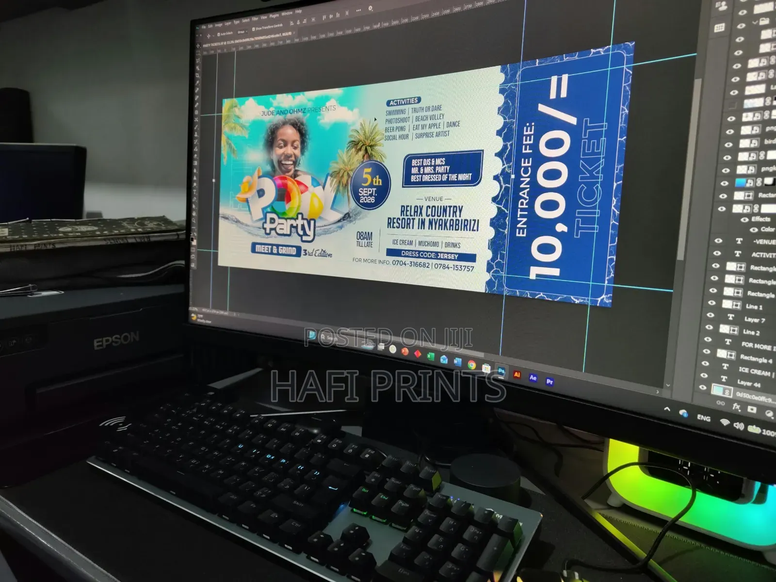 Event Flyers, Stickers, Posters and Tickets