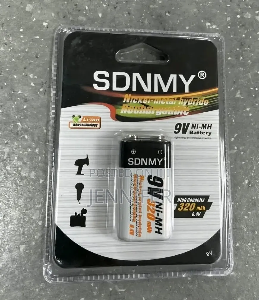 SDNMY 9V Ni-Mh Rechargeable Battery