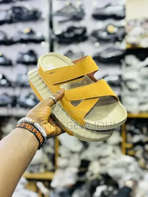 Beige Double-Strap Platform Sandals