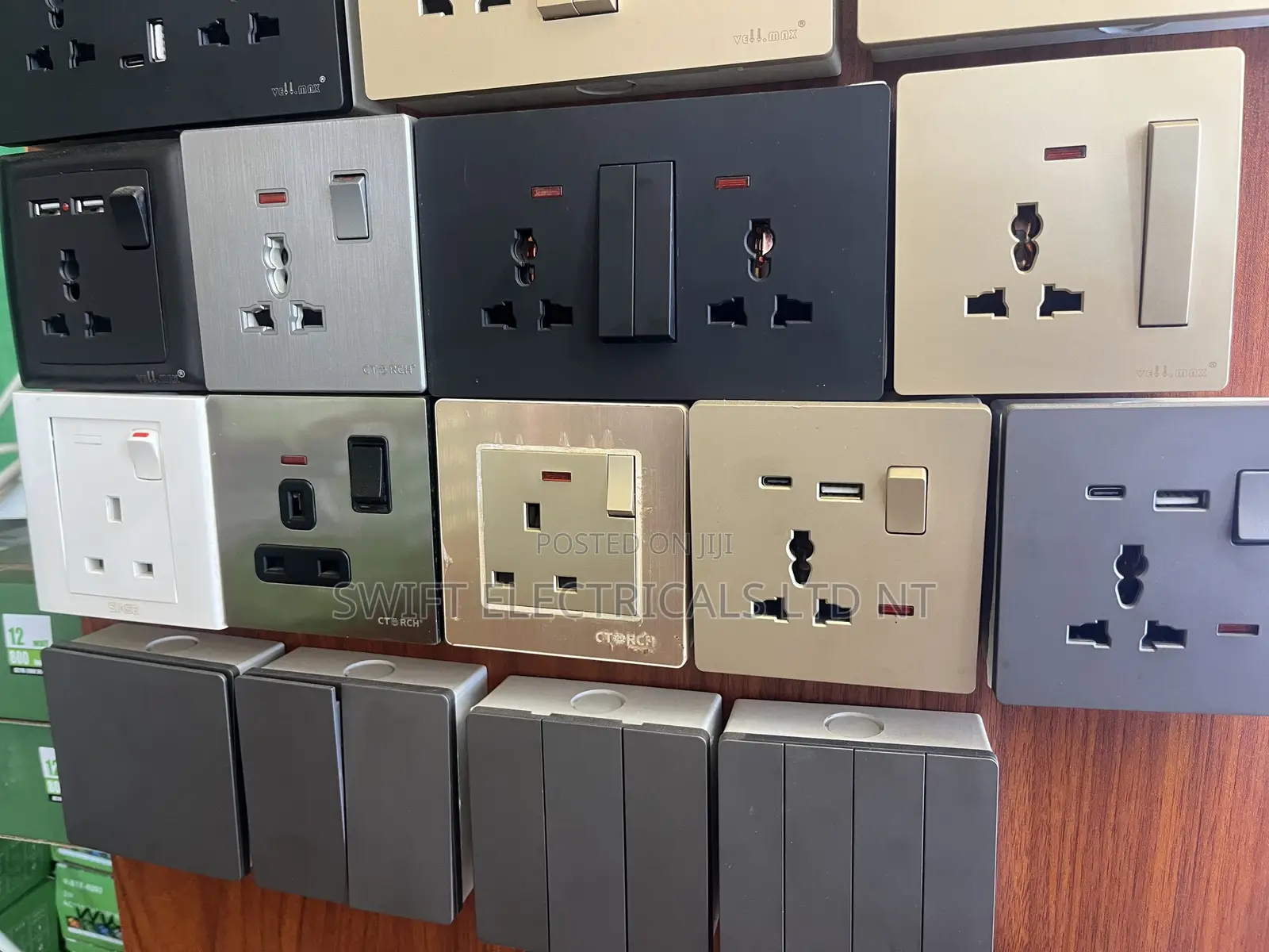 Colored Switch and Socket