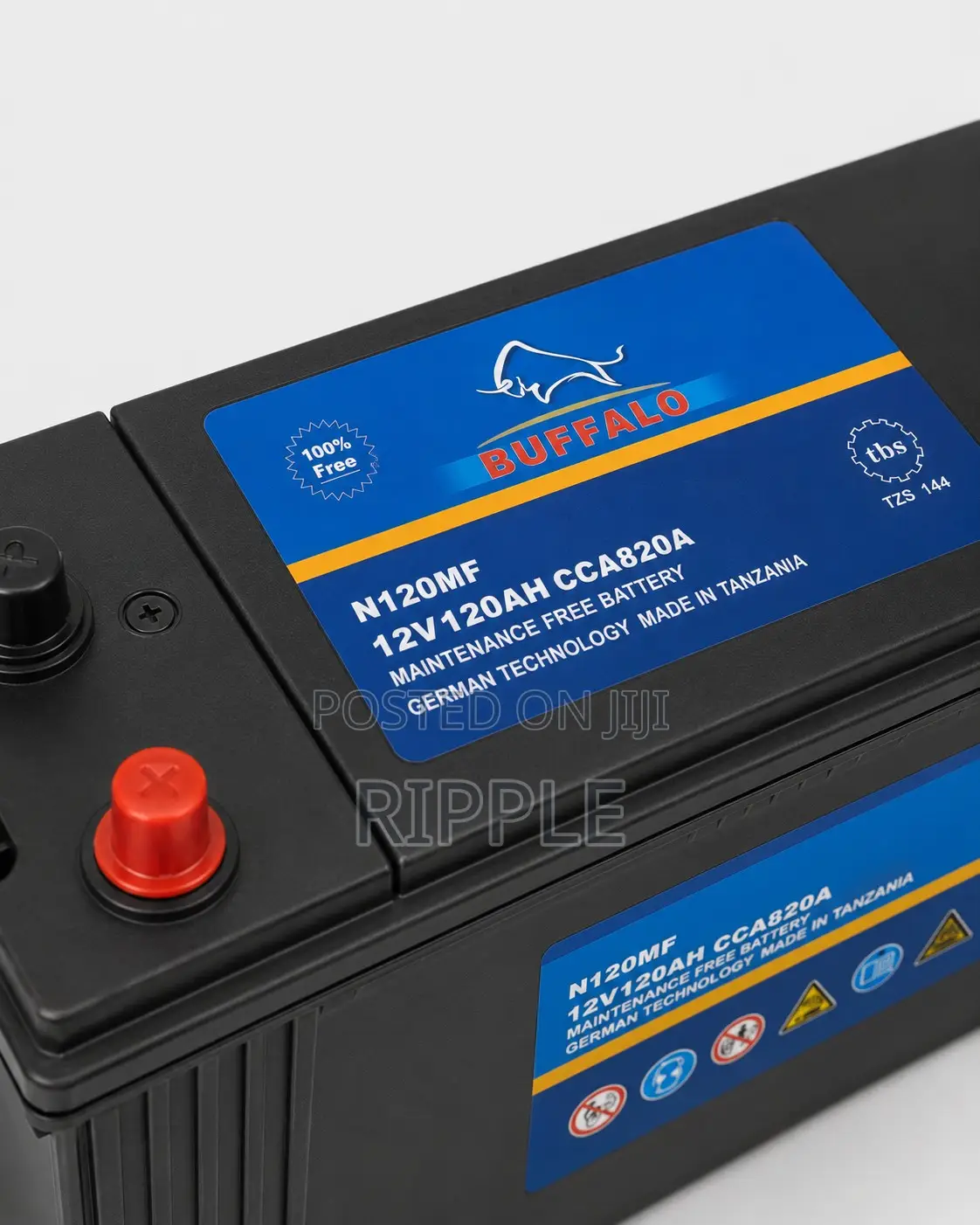 120Ah Buffalo N120 Maintenance Free Car Battery 12V