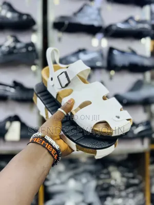 Leather Cork-Sole Comfort Sandals