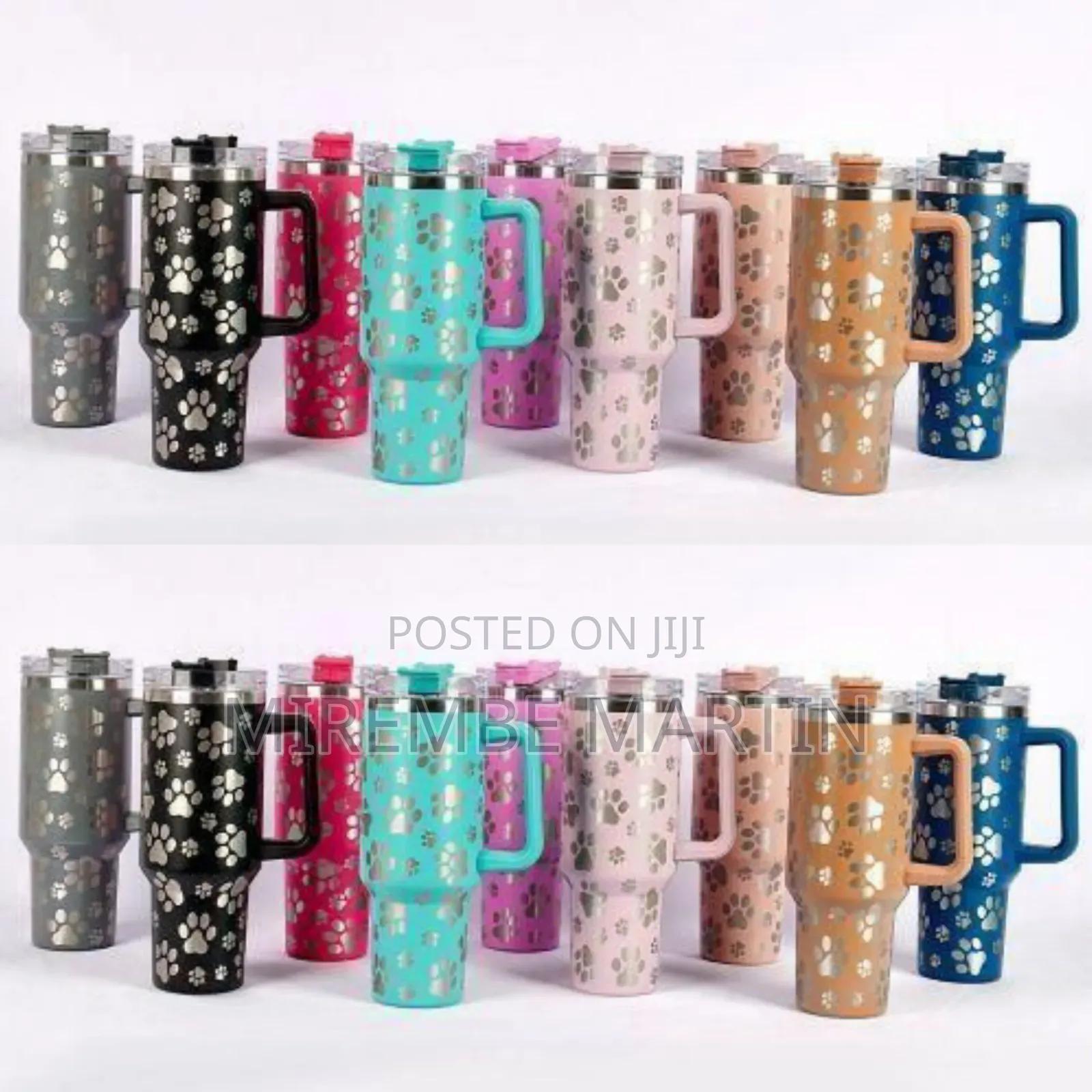 Insulated Stainless Steel Tumbler With Tropical Character Motif