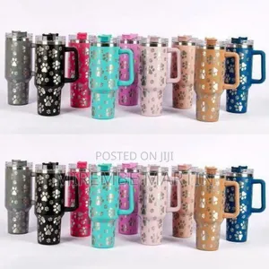 Insulated Stainless Steel Tumbler With Tropical Character Motif