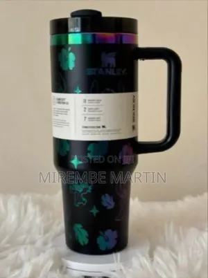 Insulated Stainless Steel Tumbler With Tropical Character Motif
