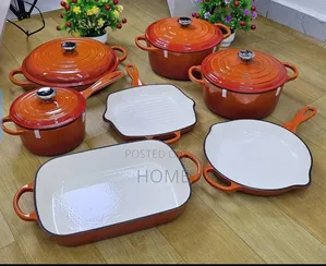 7pcs Cast Iron Cookware Dishes