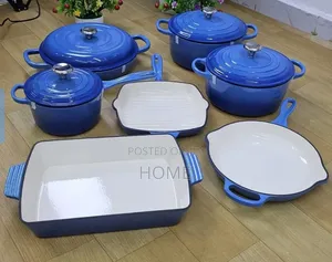 7pcs Cast Iron Cookware Dishes