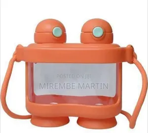Creative Dual-Compartment Binocular-Style Water Bottle With Carrying