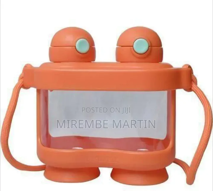 Creative Dual-Compartment Binocular-Style Water Bottle With Carrying
